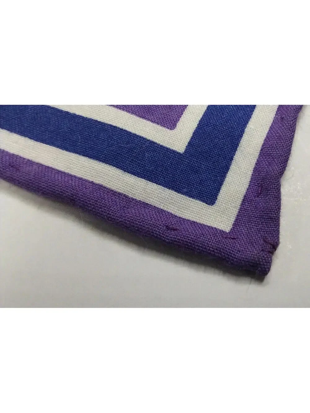 Vintage Espresso Cagliari Purple Dolphin Handkerchief Cotton Fine Design 16 x 17